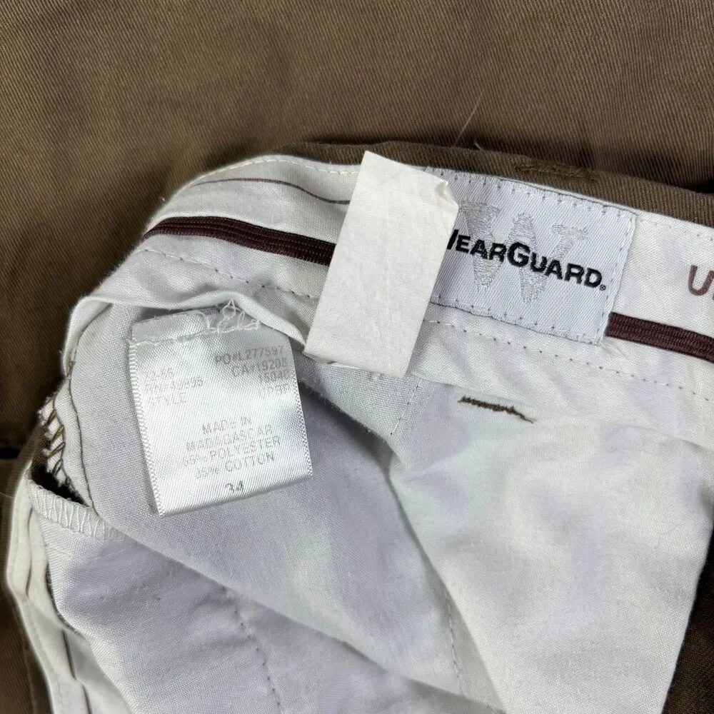 UPS Wearguard Employee Shorts Lot of 2 Mens 34 Brown Cargo Utility Workwear
